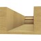 Ekena Millwork 6in. W x 4in. H x 24in. L Monterey Woodgrain TimberThane Rafter Tail, Primed Tan RFTUR06X04X24MONRCPR - alternate 4